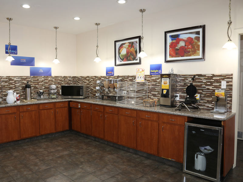 Complimentary breakfast area